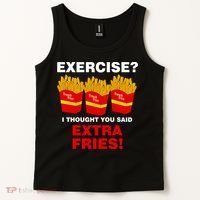 Exercise I Thought You Said French Fries Tank Top thumb 2