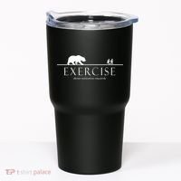 Exercise Some Motivation Required Running from Bear Tumbler thumb 0