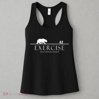 Exercise Some Motivation Required Running from Bear Women's Tank Top thumb 3