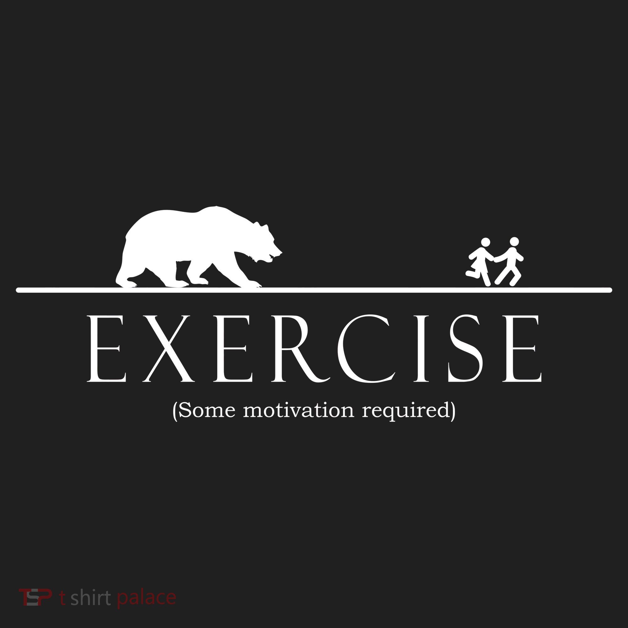 Exercise Some Motivation Required Running from Bear Hat