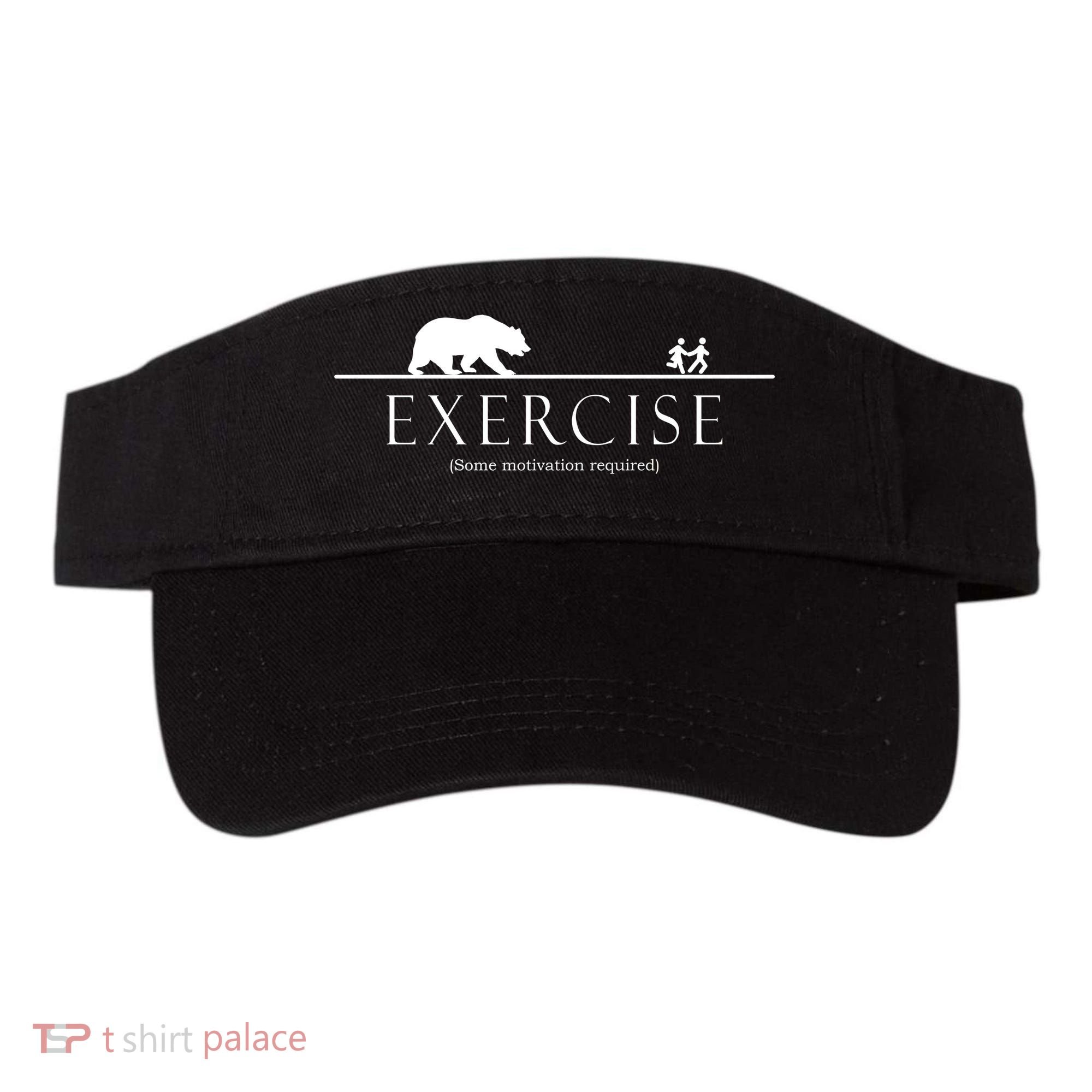 Exercise Some Motivation Required Running from Bear Visor