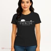 Exercise Some Motivation Required Running from Bear Women's T-Shirt thumb 4