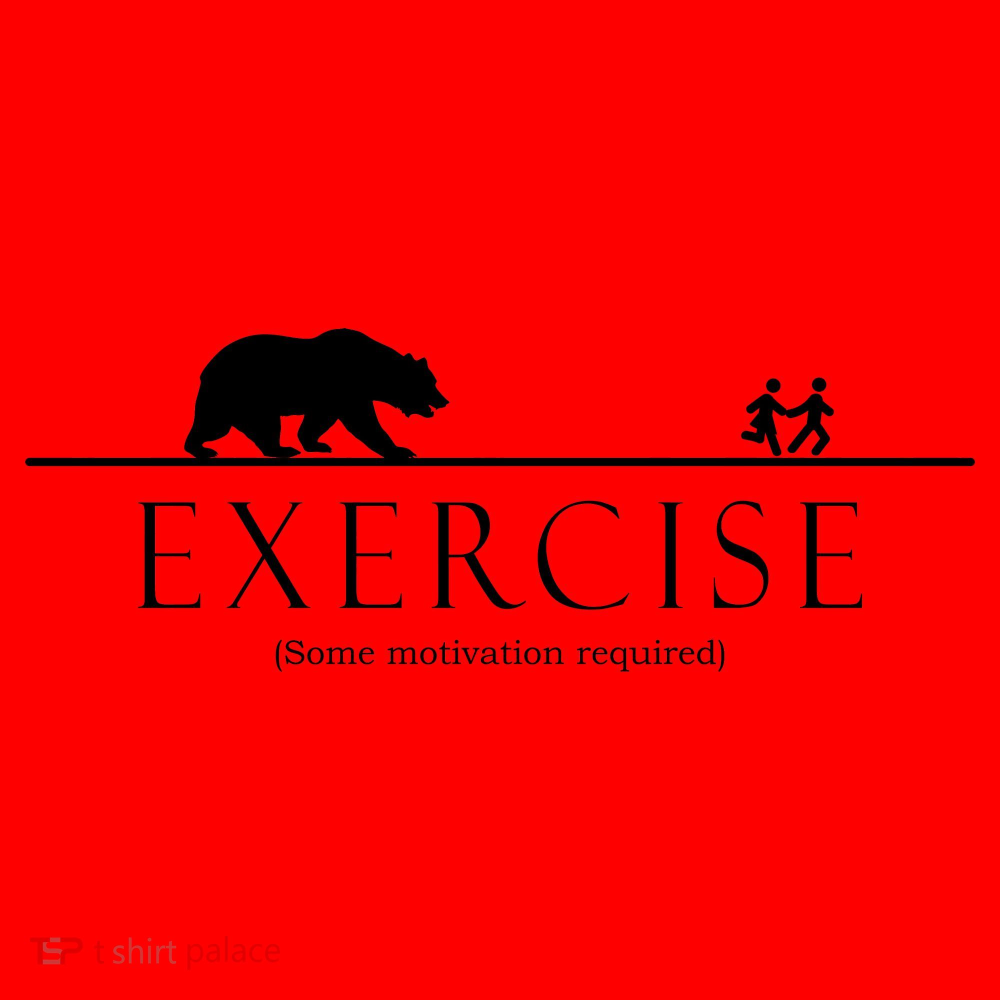 Exercise Some Motivation Required Running from Bear Santa Hat