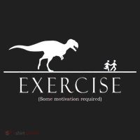 Exercise Some Motivation Required Running from T-Rex Women's Sweatshirt thumb 2
