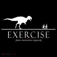 Exercise Some Motivation Required Running from T-Rex Bucket Hat thumb 4