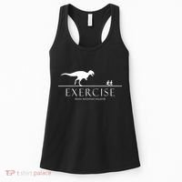 Exercise Some Motivation Required Running from T-Rex Women's Tank Top thumb 0