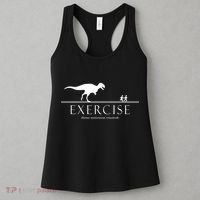 Exercise Some Motivation Required Running from T-Rex Women's Tank Top thumb 3