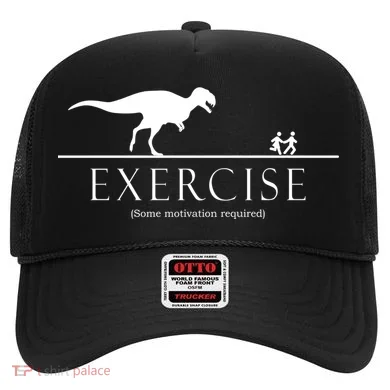 Exercise Some Motivation Required Running from T-Rex Hat