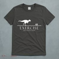 Exercise Some Motivation Required Running from T-Rex T-Shirt thumb 5