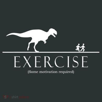 Exercise Some Motivation Required Running from T-Rex Infant Baby Jersey Bodysuit