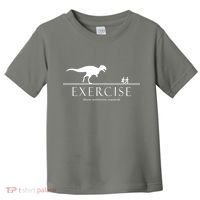 Exercise Some Motivation Required Running from T-Rex Toddler T-Shirt thumb 0