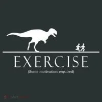 Exercise Some Motivation Required Running from T-Rex Women's Long Sleeve Shirt thumb 2