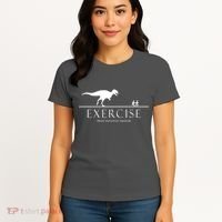 Exercise Some Motivation Required Running from T-Rex Women's T-Shirt thumb 4