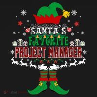 Elf Xmas Gift SantaS Favorite Project Manager Ugly Sweater Backpack thumb 2