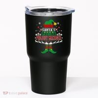 Elf Xmas Gift SantaS Favorite Project Manager Ugly Sweater Tumbler thumb 0