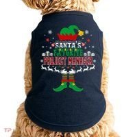 Elf Xmas Gift SantaS Favorite Project Manager Ugly Sweater Doggie Tank thumb 0