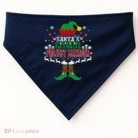 Elf Xmas Gift SantaS Favorite Project Manager Ugly Sweater USA-Made Doggie Bandana thumb 0