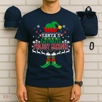 Elf Xmas Gift SantaS Favorite Project Manager Ugly Sweater T-Shirt thumb 6