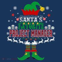 Elf Xmas Gift SantaS Favorite Project Manager Ugly Sweater Women's Tank Top thumb 5