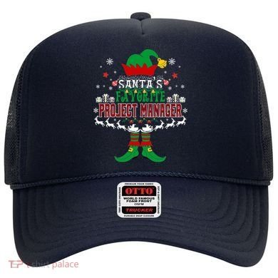 Elf Xmas Gift SantaS Favorite Project Manager Ugly Sweater Hat