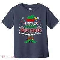 Elf Xmas Gift SantaS Favorite Project Manager Ugly Sweater Toddler T-Shirt thumb 0