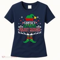 Elf Xmas Gift SantaS Favorite Project Manager Ugly Sweater Women's T-Shirt thumb 0
