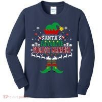 Elf Xmas Gift SantaS Favorite Project Manager Ugly Sweater Kids Long Sleeve Shirt thumb 0