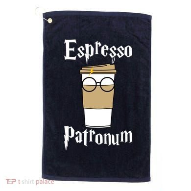 Espresso Patronum Funny Coffee Golf Towel