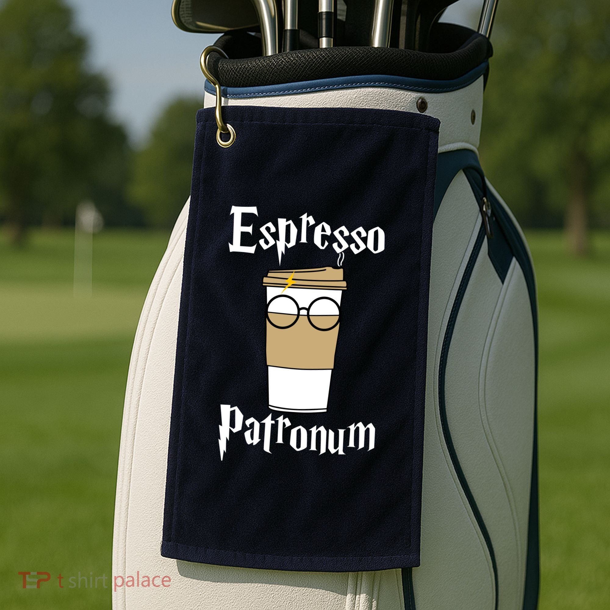 Espresso Patronum Funny Coffee Golf Towel
