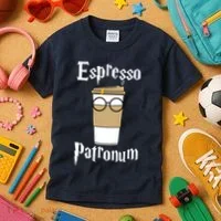 Espresso Patronum Funny Coffee Kids T-Shirt thumb 3