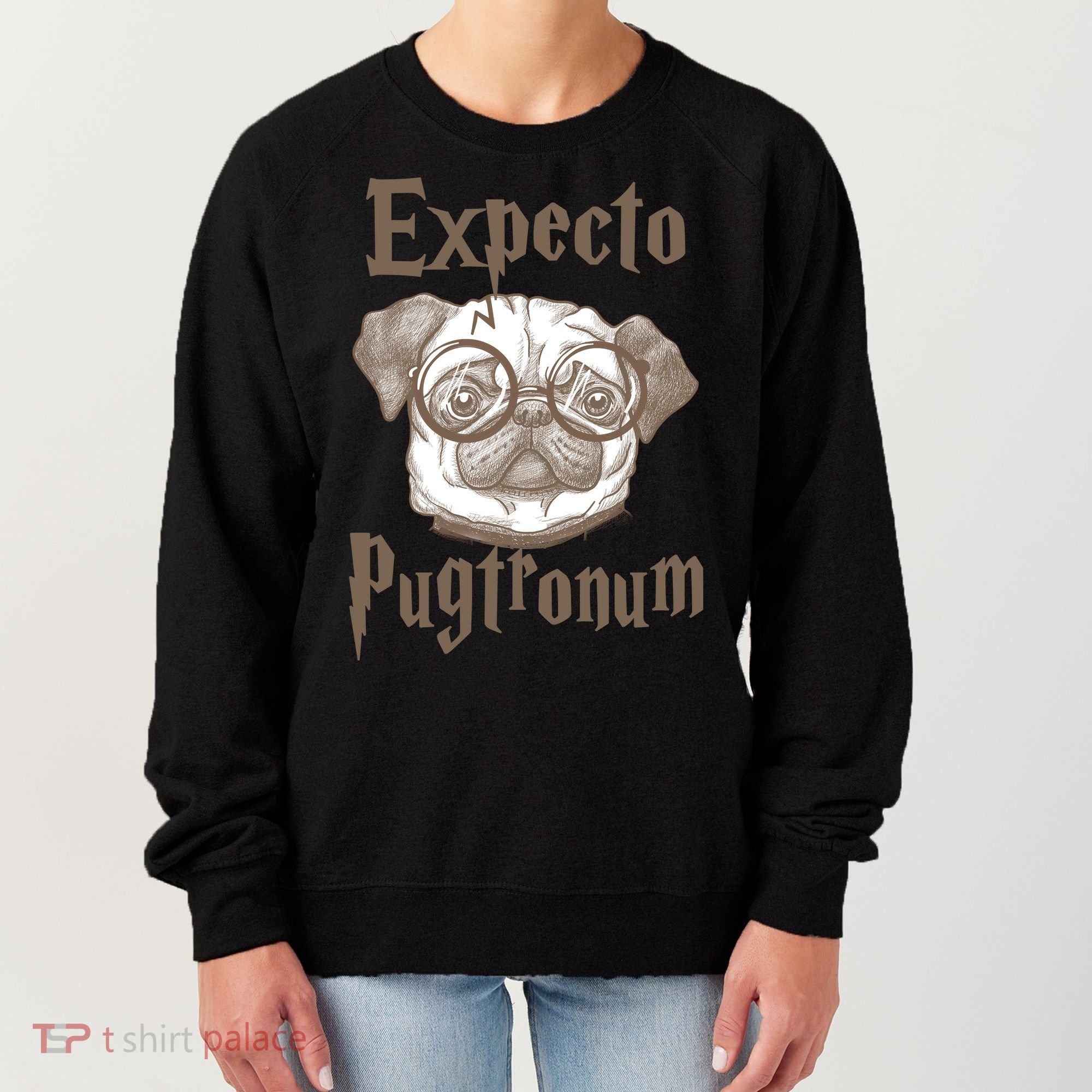 Expecto Pugtronum Funny Pug Women's Sweatshirt
