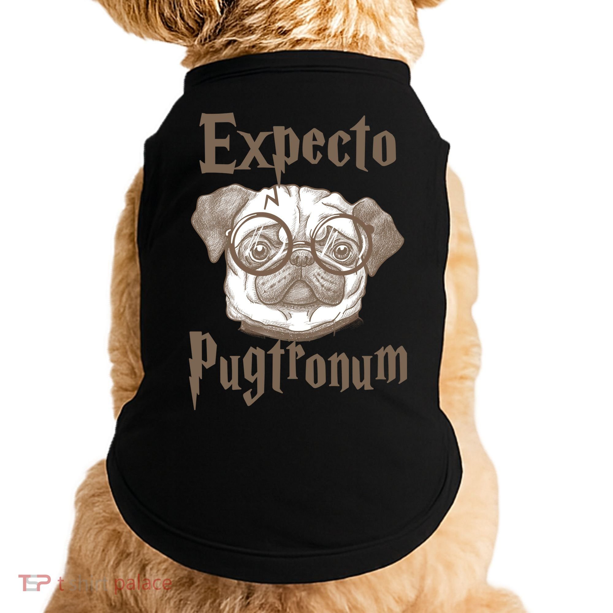 Expecto Pugtronum Funny Pug Doggie Tank