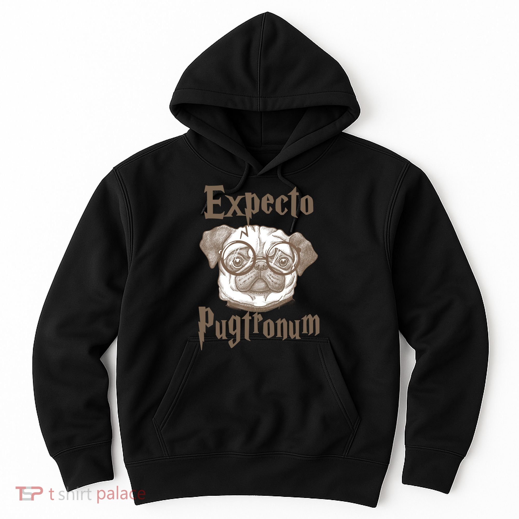 Expecto Pugtronum Funny Pug Hoodie