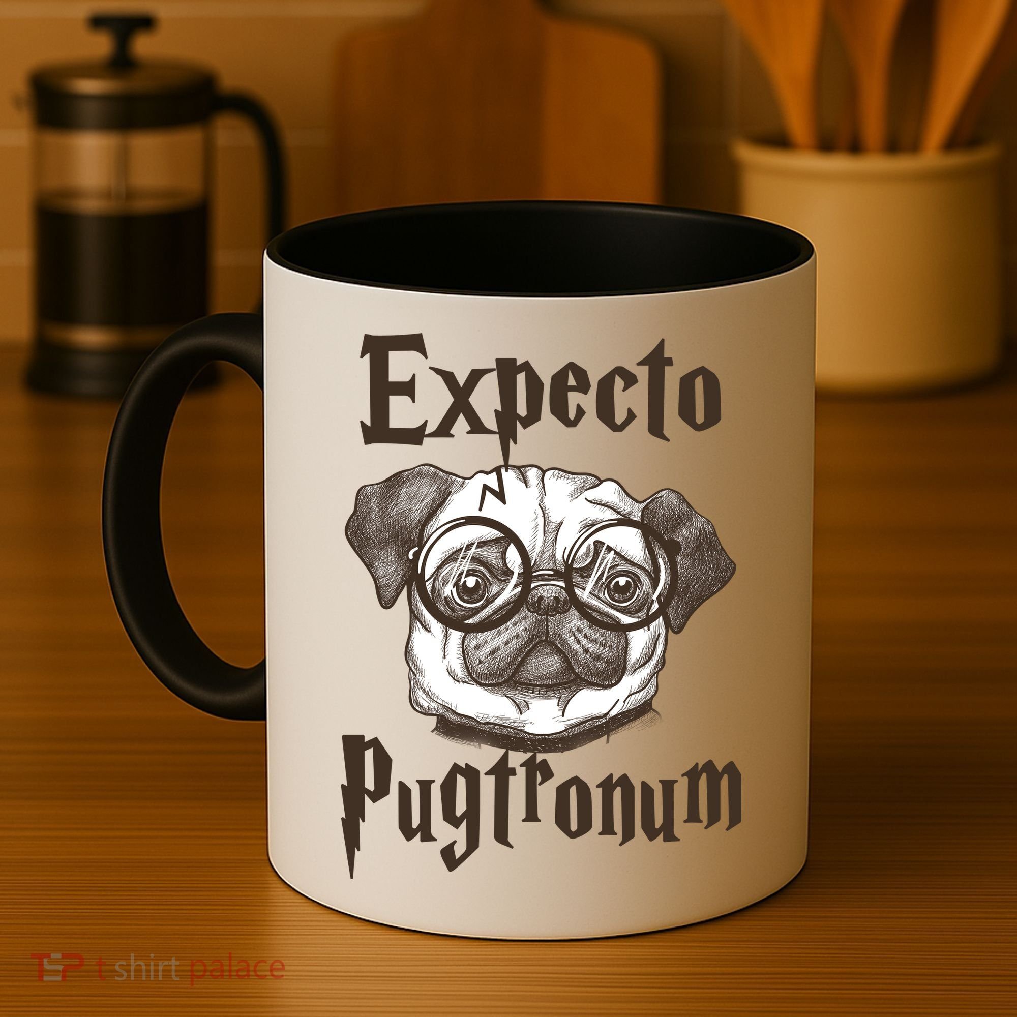Expecto Pugtronum Funny Pug Coffee Mug