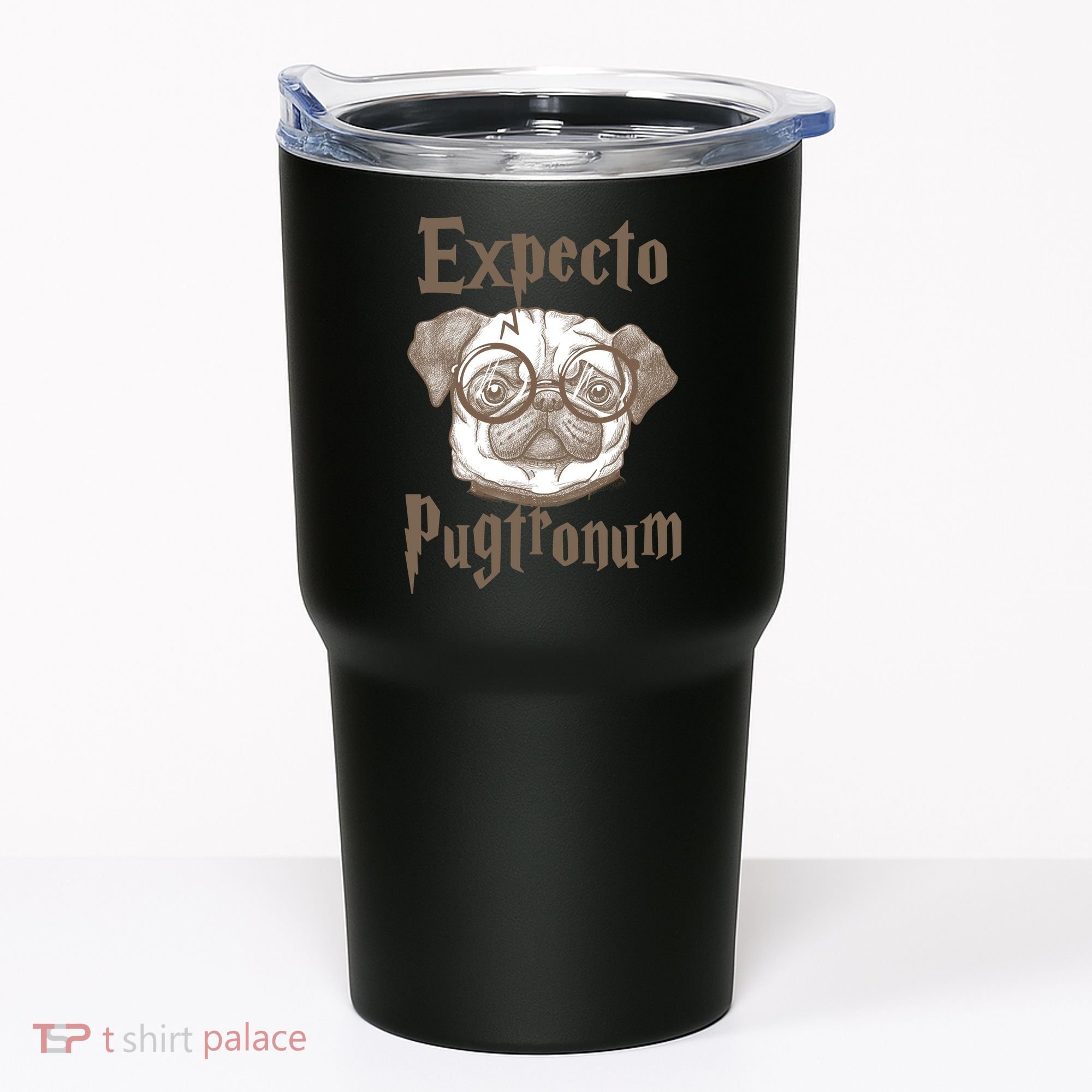 Expecto Pugtronum Funny Pug Tumbler
