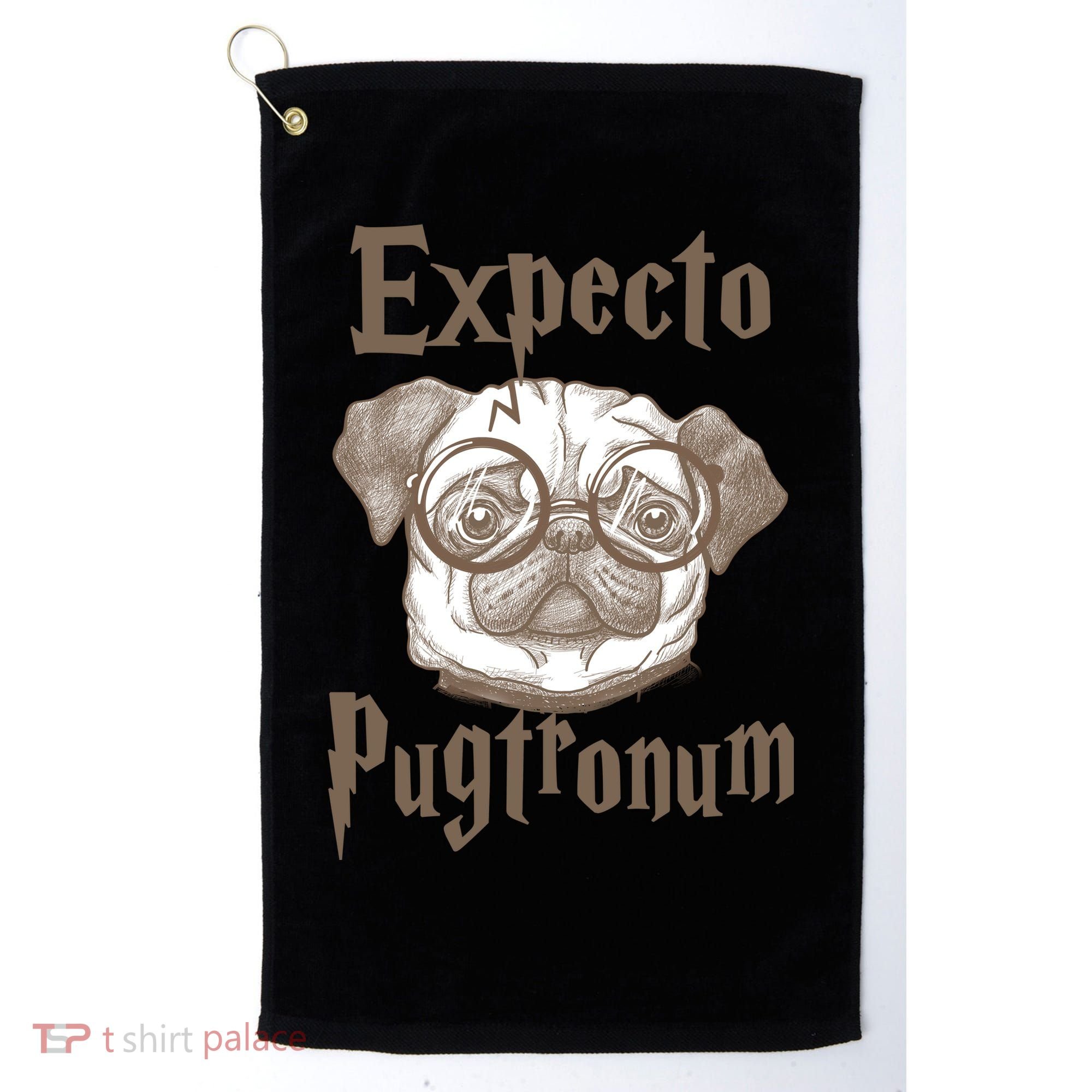 Expecto Pugtronum Funny Pug Golf Towel