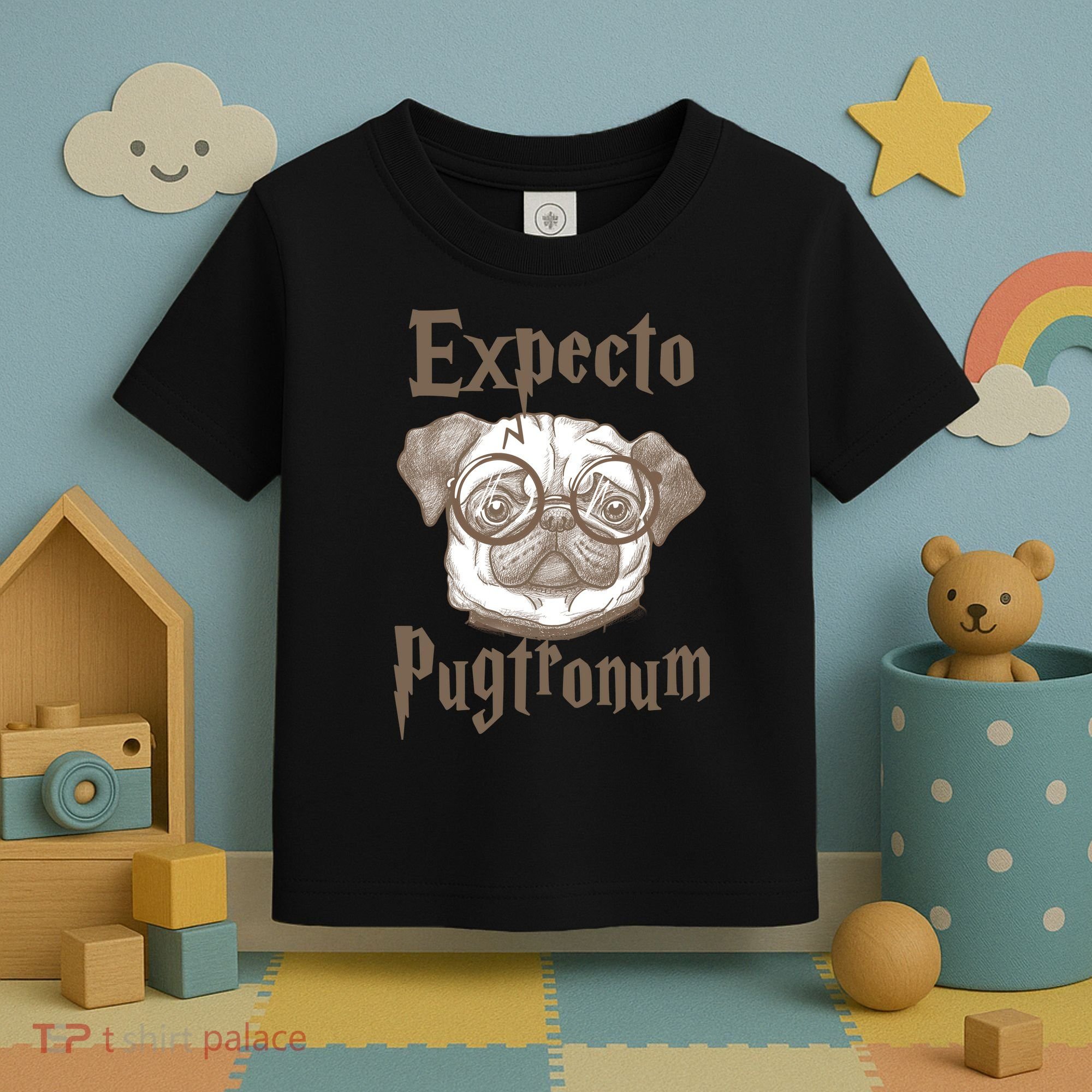 Expecto Pugtronum Funny Pug Toddler T-Shirt