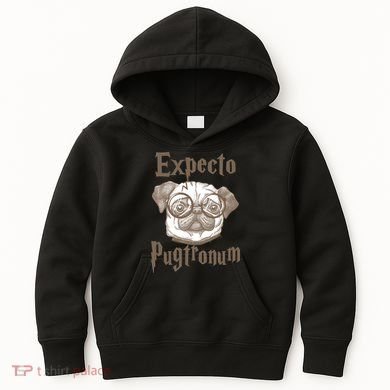 Expecto Pugtronum Funny Pug Kids Hoodie