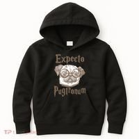 Expecto Pugtronum Funny Pug Kids Hoodie thumb 0