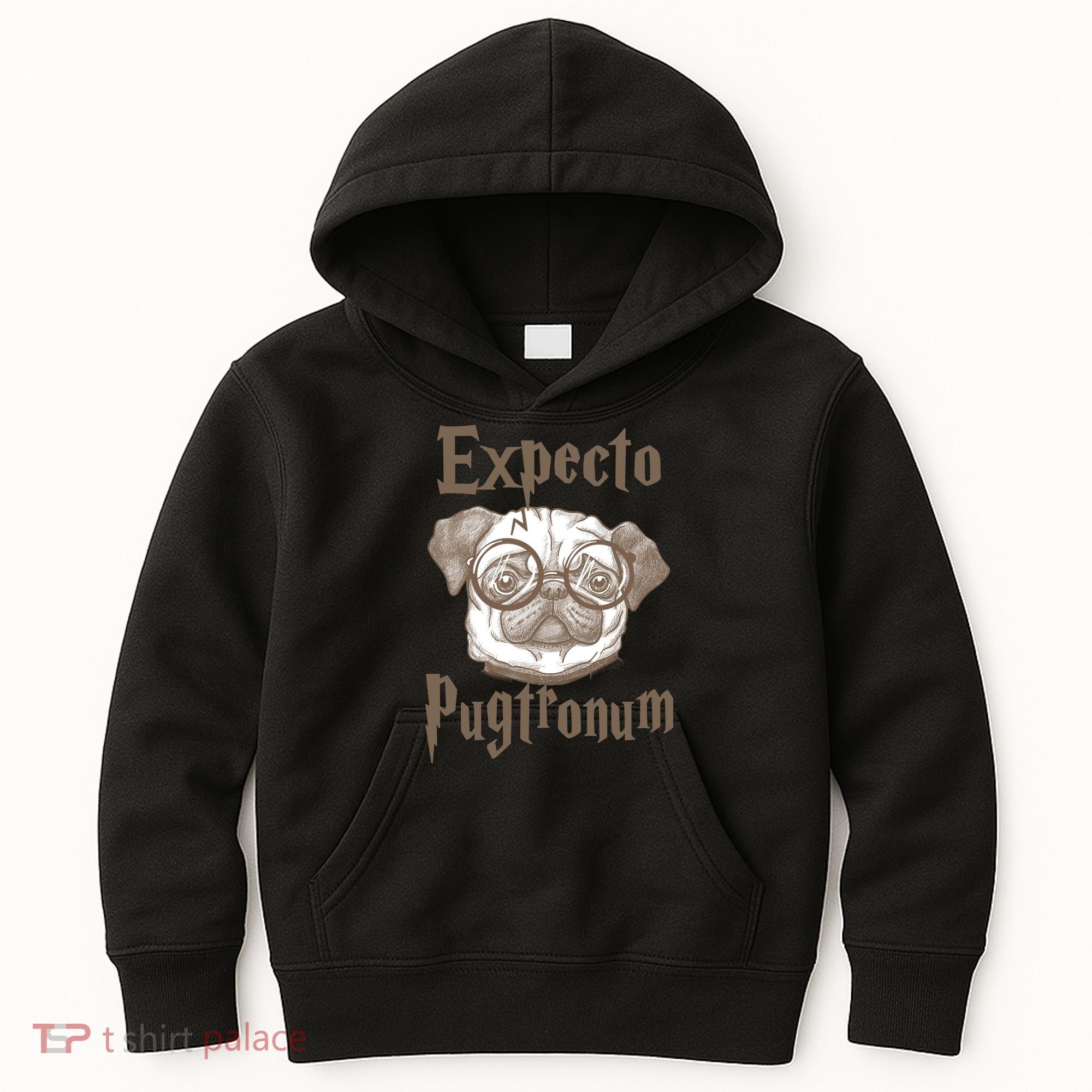 Expecto Pugtronum Funny Pug Kids Hoodie