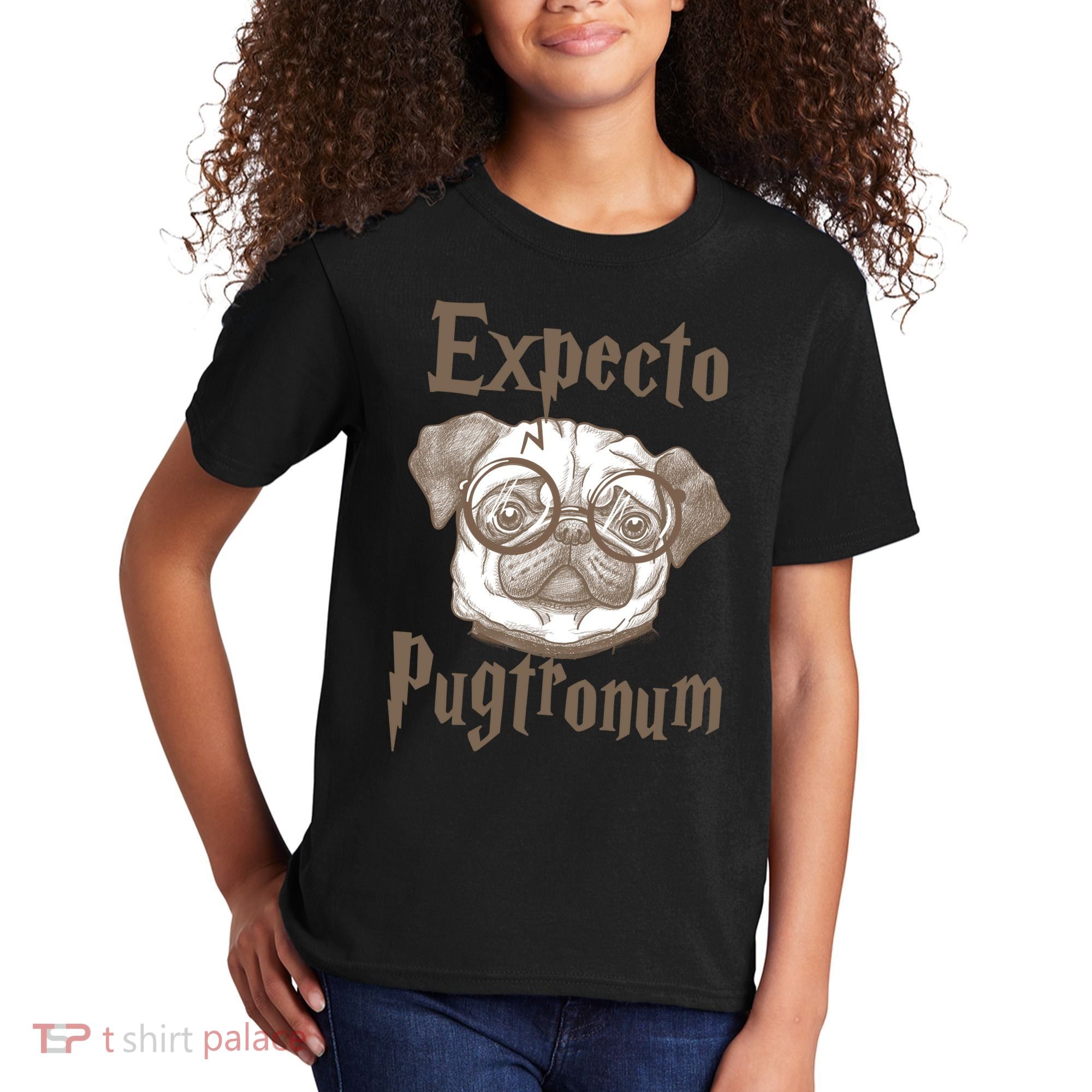 Expecto Pugtronum Funny Pug Kids T-Shirt