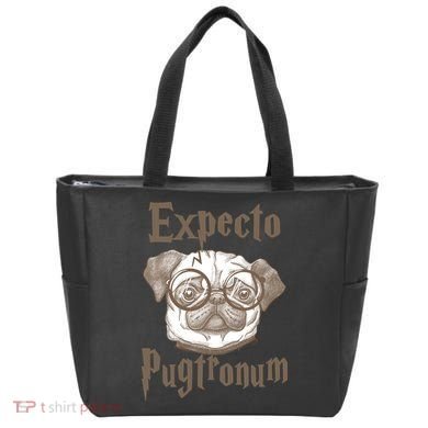 Expecto Pugtronum Funny Pug Tote Bag