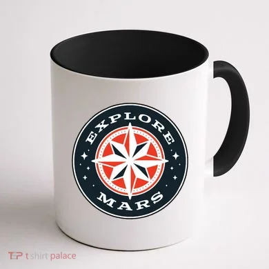 Explore Mars Coffee Mug back