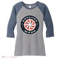 Explore Mars Women's Tri-Blend 3/4-Sleeve Raglan Shirt thumb 0
