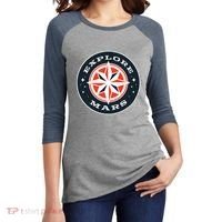 Explore Mars Women's Tri-Blend 3/4-Sleeve Raglan Shirt thumb 2