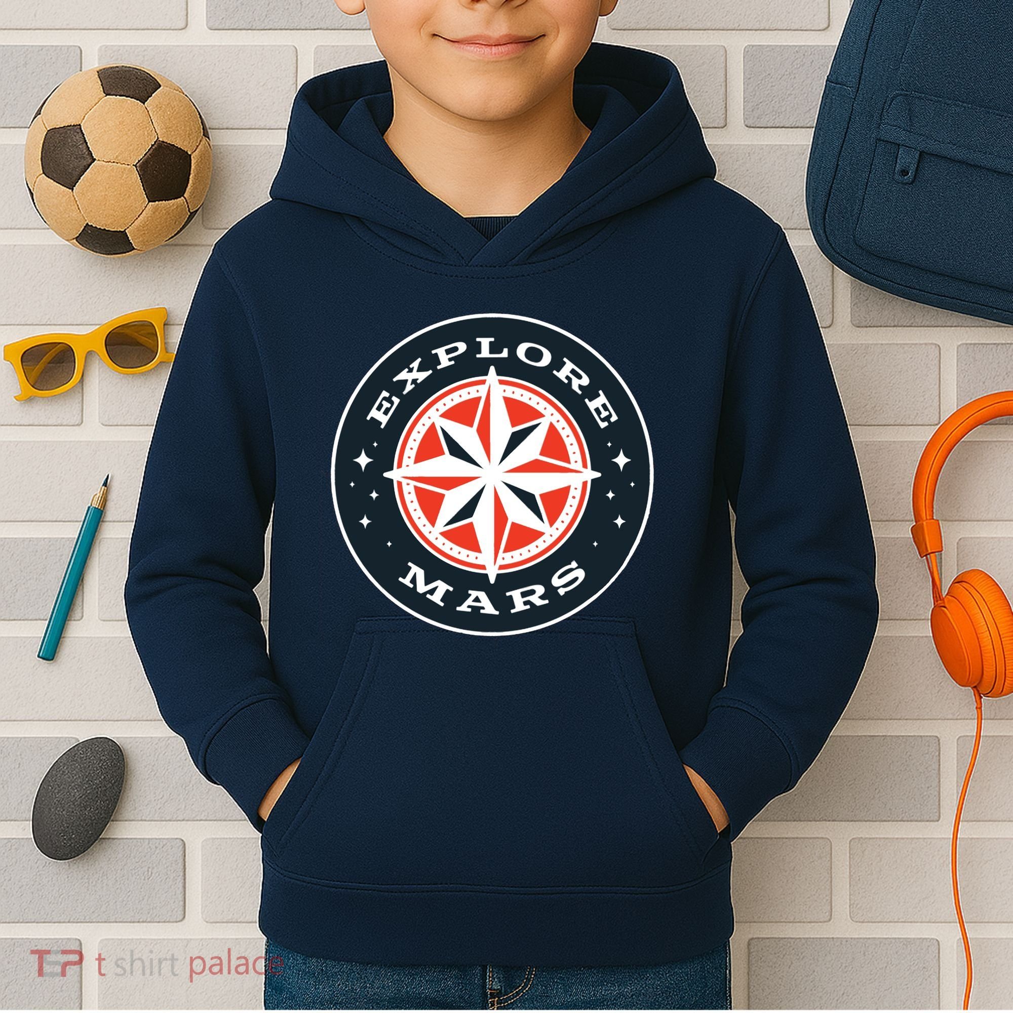 Explore Mars Kids Hoodie