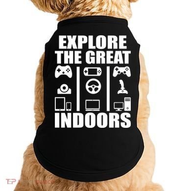 Explore The Great Indoors Funny Video Game Doggie Tank