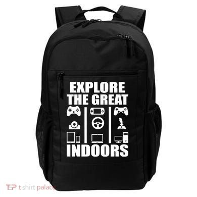 Explore The Great Indoors Funny Video Game Backpack
