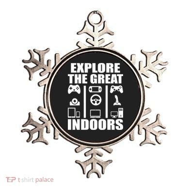 Explore The Great Indoors Funny Video Game Ornament