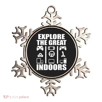 Explore The Great Indoors Funny Video Game Ornament